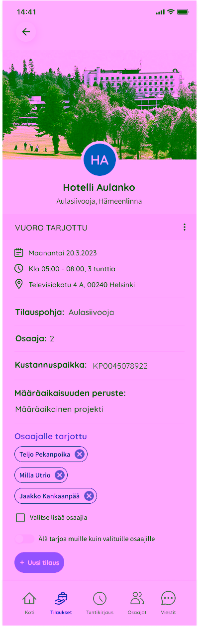 Tilaustarjous
