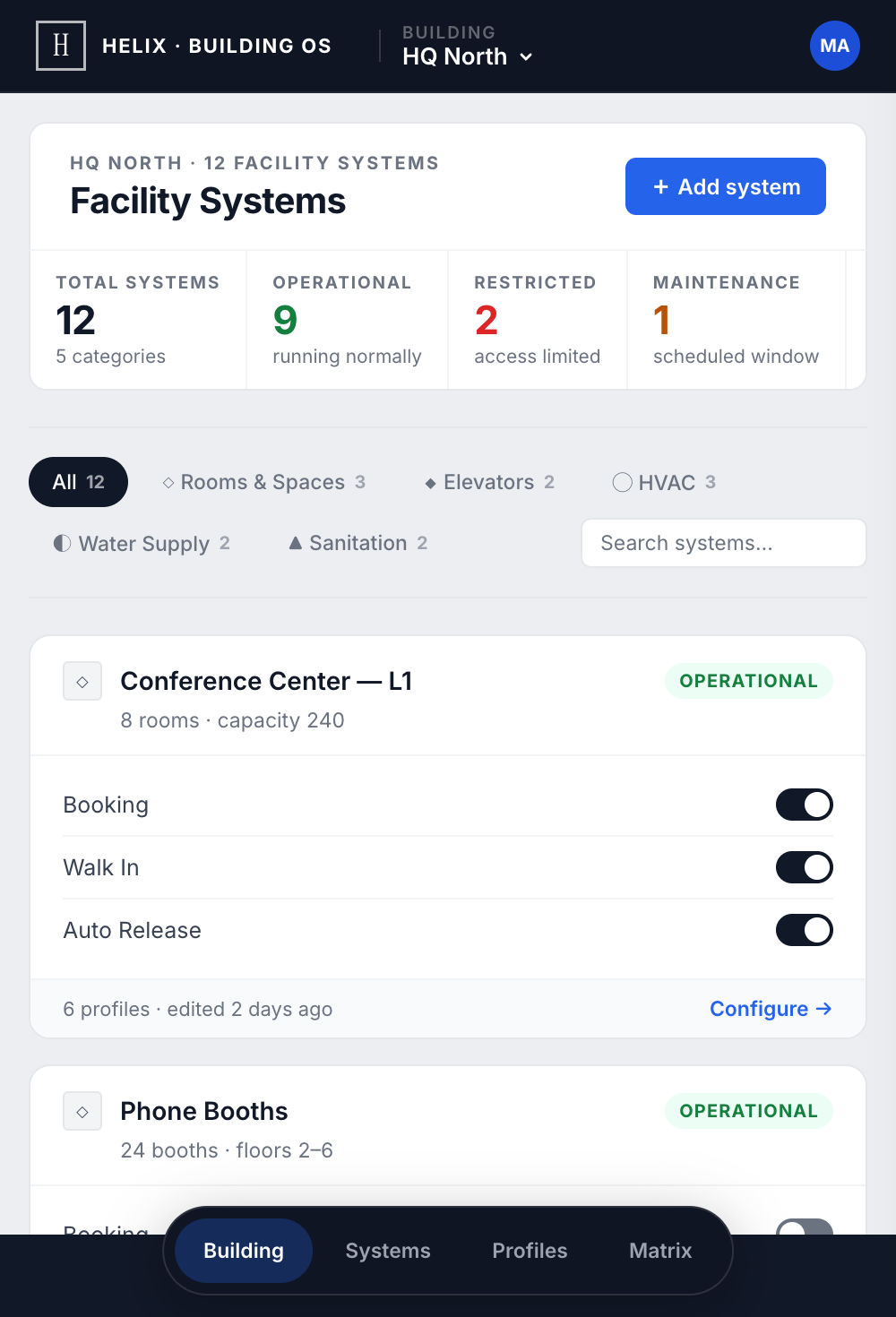 Facility Systems — pad